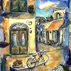 SHOPPING THE NEIGHBORHOOD MARKETS, GREECE by Lalita L. Cofer -signed limited edition print  includes shipping $69.00