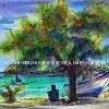 The Lagoon, St. George, Island of Grenada, original sold painting  by Lalita L. Cofer -signed limited edition print  includes shipping $69.00